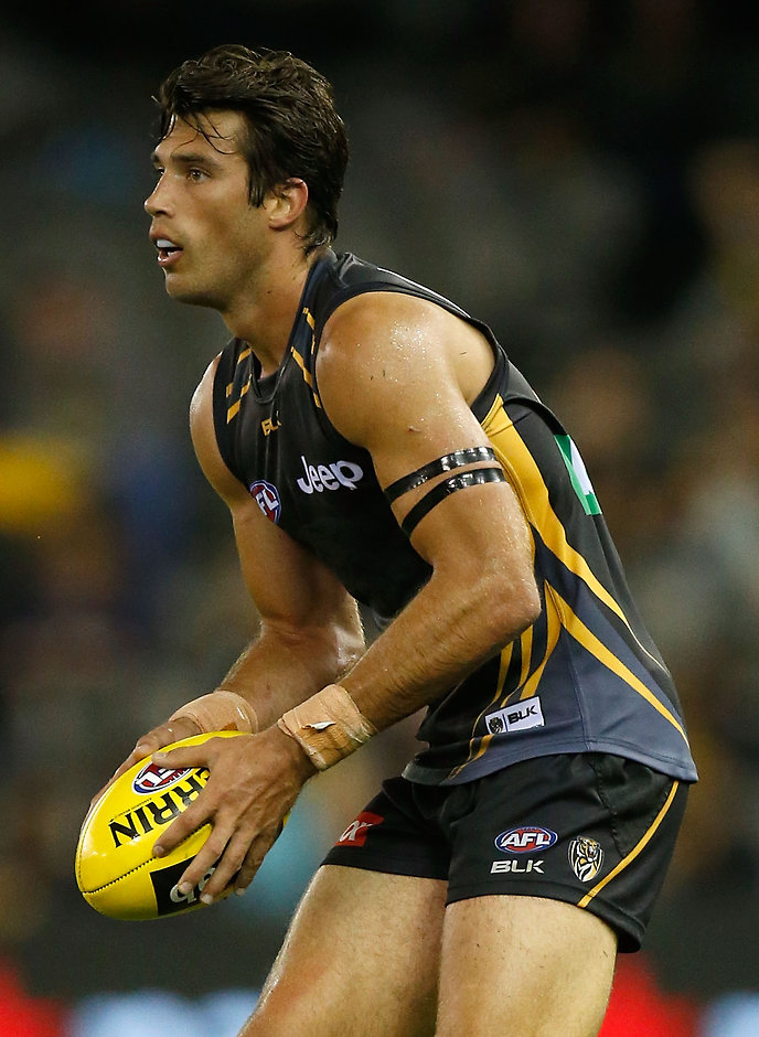 AFL 2016 NAB Challenge - Richmond v Port Adelaide MELBOURNE, AUSTRALIA - MARCH 10: Alex Rance of the Tigers in action during the 2016 NAB Challenge match between the Richmond Tigers and Port Adelaide Power at Etihad Stadium, Melbourne on March 10, 2016. (Photo by Michael Willson/AFL Media)